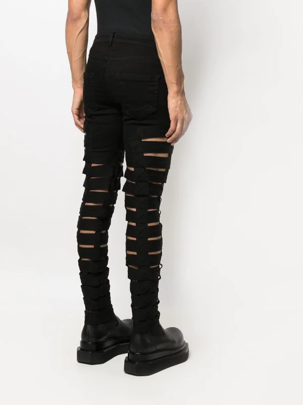 ( Nouvelle Collection ) Rick Owens Jean Spartan Skinny à Découpes Homme 6 ( Nouvelle Collection ) Rick Owens Jean Spartan Skinny à Découpes Homme – Image 4