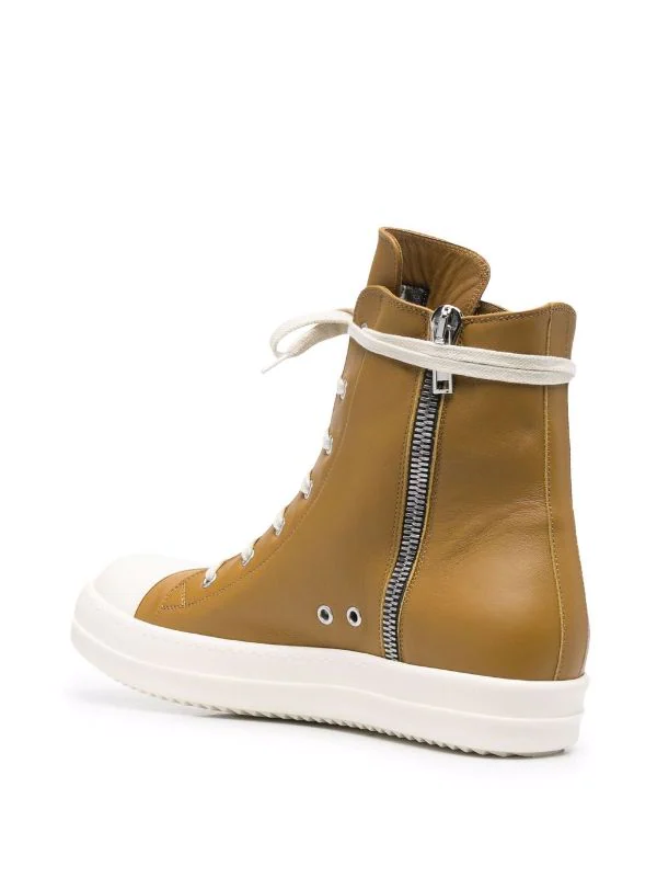 ( Nouvelle Collection ) Rick Owens 72111 SULPHATE/MILK/MILK Baskets à Lacets Homme 5 ( Nouvelle Collection ) Rick Owens 72111 SULPHATE/MILK/MILK Baskets à Lacets Homme – Image 3