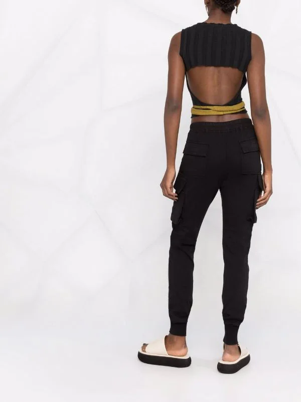 ( Nouvelle Collection ) Rick Owens 09 BLACK Pantalon De Jogging à Lien De Resserrage Femme 6 ( Nouvelle Collection ) Rick Owens 09 BLACK Pantalon De Jogging à Lien De Resserrage Femme – Image 4