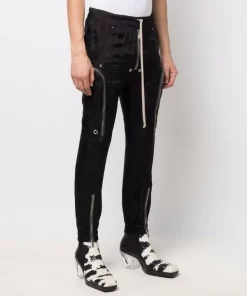 ( Nouvelle Collection ) Rick Owens Pantalon Bauhaus à Poches Cargo 09 BLACK -Rick Owens Soldes 17708006 37735156 600