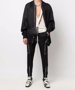 ( Nouvelle Collection ) Rick Owens Pantalon Bauhaus à Poches Cargo 09 BLACK -Rick Owens Soldes 17708006 37735160 600