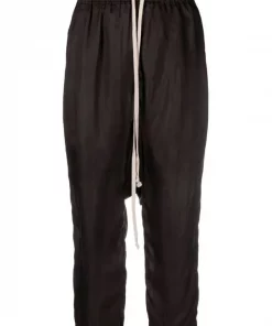 ( Nouvelle Collection ) Rick Owens Pantalon Court à Lien De Resserrage Femme