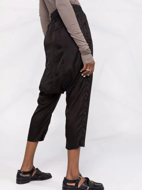 ( Nouvelle Collection ) Rick Owens Pantalon Court à Lien De Resserrage Femme 5 ( Nouvelle Collection ) Rick Owens Pantalon Court à Lien De Resserrage Femme – Image 3