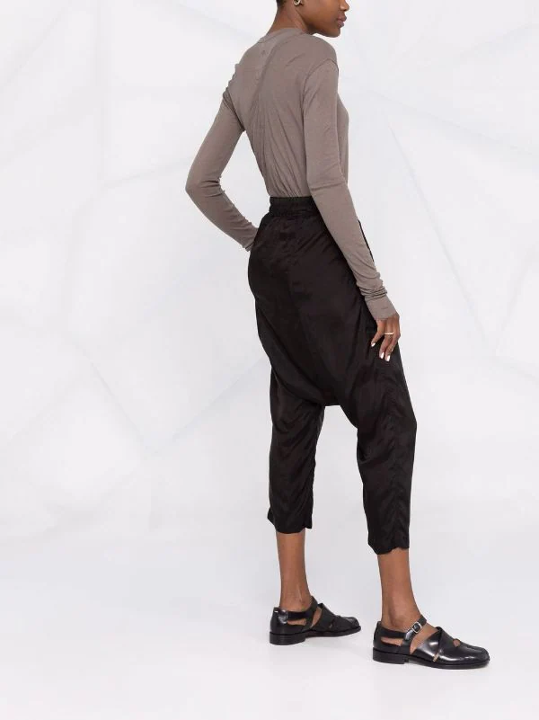 ( Nouvelle Collection ) Rick Owens Pantalon Court à Lien De Resserrage Femme 8 ( Nouvelle Collection ) Rick Owens Pantalon Court à Lien De Resserrage Femme – Image 6