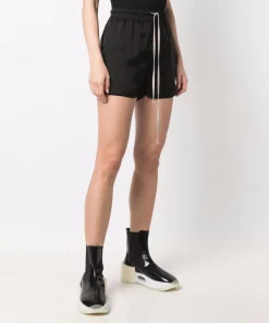 ( Nouvelle Collection ) Rick Owens Short Fog à Taille à Lien De Resserrage Femme -Rick Owens Soldes 17708024 37742379 600