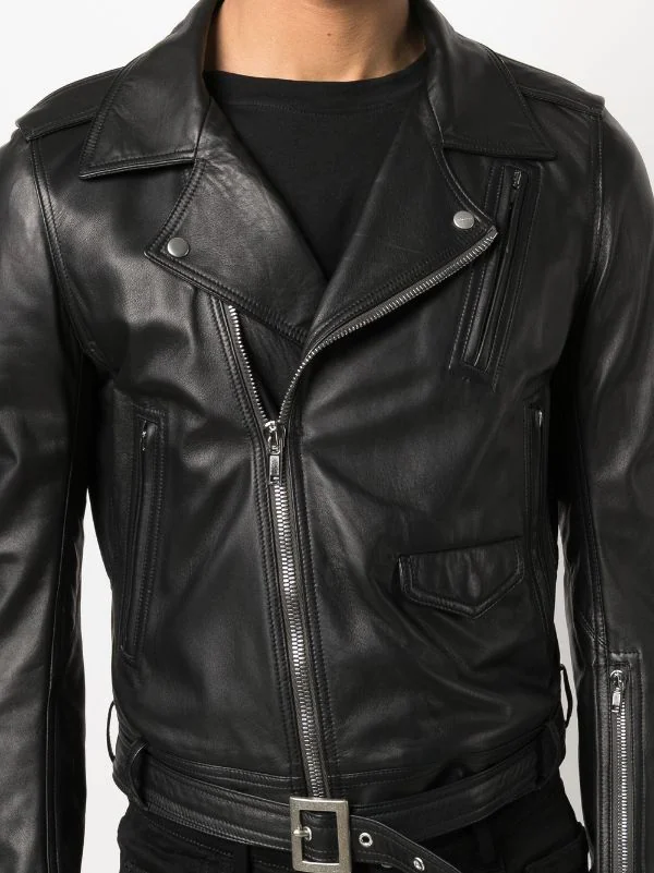 ( Nouvelle Collection ) Rick Owens 09 BLACK Veste De Moto Lukes Stooges Homme 7 ( Nouvelle Collection ) Rick Owens 09 BLACK Veste De Moto Lukes Stooges Homme – Image 5