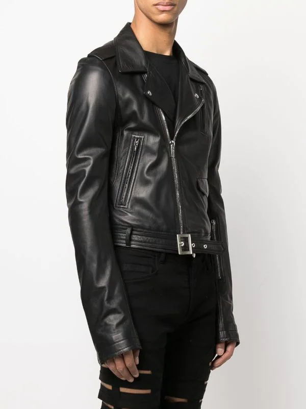 ( Nouvelle Collection ) Rick Owens 09 BLACK Veste De Moto Lukes Stooges Homme 5 ( Nouvelle Collection ) Rick Owens 09 BLACK Veste De Moto Lukes Stooges Homme – Image 3