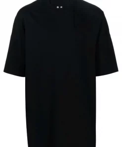 ( Nouvelle Collection ) Rick Owens T-shirt Oversize En Coton 09 BLACK