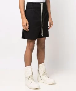 ( Nouvelle Collection ) Rick Owens Boxer à Taille élastiquée 09 BLACK -Rick Owens Soldes 17708056 37322152 600