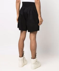 ( Nouvelle Collection ) Rick Owens Boxer à Taille élastiquée 09 BLACK -Rick Owens Soldes 17708056 37322153 600
