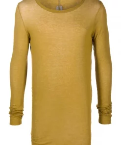 ( Nouvelle Collection ) Rick Owens 72 SULPHATE T-shirt à Encolure Ras Du Cou Homme