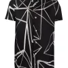 ( Nouvelle Collection ) Rick Owens Chemise Golf à Imprimé Abstrait Homme -Rick Owens Soldes 17708088 37736991 600