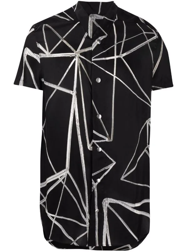 ( Nouvelle Collection ) Rick Owens Chemise Golf à Imprimé Abstrait Homme 3 ( Nouvelle Collection ) Rick Owens Chemise Golf à Imprimé Abstrait Homme