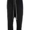 ( Nouvelle Collection ) Rick Owens Pantalon Court à Taille à Lien De Resserrage Femme -Rick Owens Soldes 17708091 38411442 600