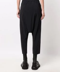 ( Nouvelle Collection ) Rick Owens Pantalon Court à Taille à Lien De Resserrage Femme -Rick Owens Soldes 17708091 38412027 600