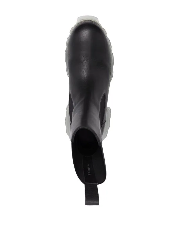 ( Nouvelle Collection ) Rick Owens 90 BLACK/CLEAR Bottes Beatle Bozo Tractor Homme 6 ( Nouvelle Collection ) Rick Owens 90 BLACK/CLEAR Bottes Beatle Bozo Tractor Homme – Image 4
