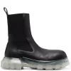 ( Nouvelle Collection ) Rick Owens 90 BLACK/CLEAR Bottes Beatle Bozo Tractor Homme -Rick Owens Soldes 17708121 37389193 600