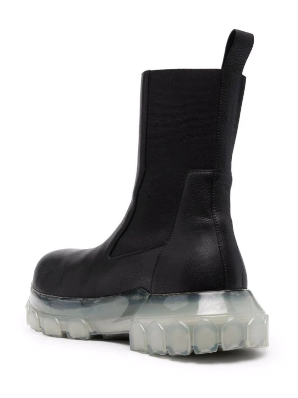 ( Nouvelle Collection ) Rick Owens 90 BLACK/CLEAR Bottes Beatle Bozo Tractor Homme 5 ( Nouvelle Collection ) Rick Owens 90 BLACK/CLEAR Bottes Beatle Bozo Tractor Homme – Image 3