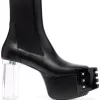 Rick Owens Bottines Grilled 140 Mm Homme -Rick Owens Soldes 17708124 37387716 600
