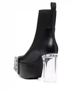 Rick Owens Bottines Grilled 140 Mm Homme -Rick Owens Soldes 17708124 37444423 600