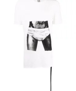 ( Nouvelle Collection ) Rick Owens T-shirt à Imprimé Graphique Homme