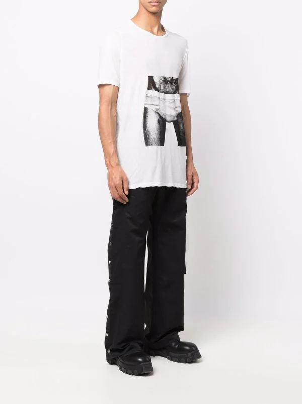 ( Nouvelle Collection ) Rick Owens T-shirt à Imprimé Graphique Homme 5 ( Nouvelle Collection ) Rick Owens T-shirt à Imprimé Graphique Homme – Image 3