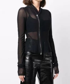 ( Nouvelle Collection ) Rick Owens Haut Princess Zippé 09 BLACK -Rick Owens Soldes 17708291 38762722 600