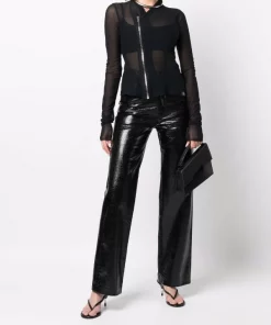 ( Nouvelle Collection ) Rick Owens Haut Princess Zippé 09 BLACK -Rick Owens Soldes 17708291 38763888 600