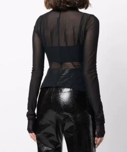 ( Nouvelle Collection ) Rick Owens Haut Princess Zippé 09 BLACK -Rick Owens Soldes 17708291 38764222 600