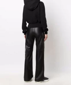 ( Nouvelle Collection ) Rick Owens 09 BLACK Veste à Capuche à Lien De Resserrage Femme -Rick Owens Soldes 17708307 38408503 600