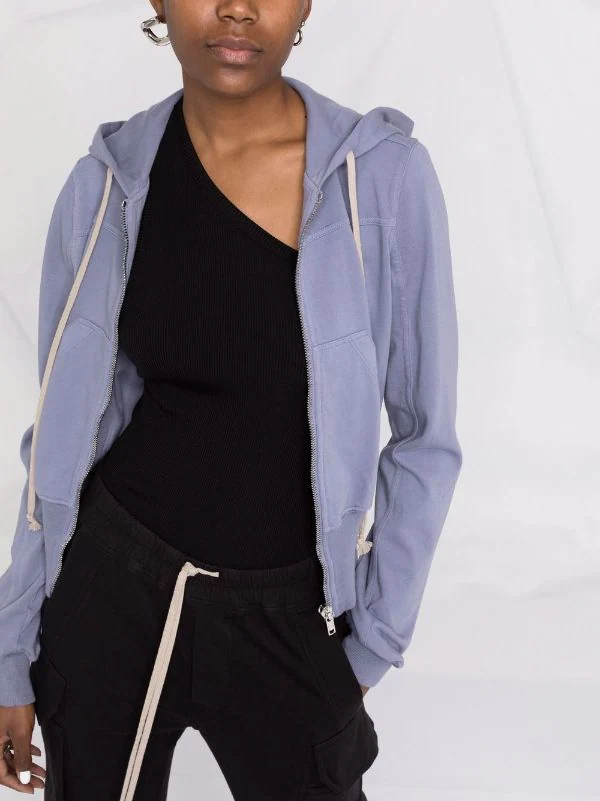 ( Nouvelle Collection ) Rick Owens Hoodie à Fermeture Zippée Femme 7 ( Nouvelle Collection ) Rick Owens Hoodie à Fermeture Zippée Femme – Image 5