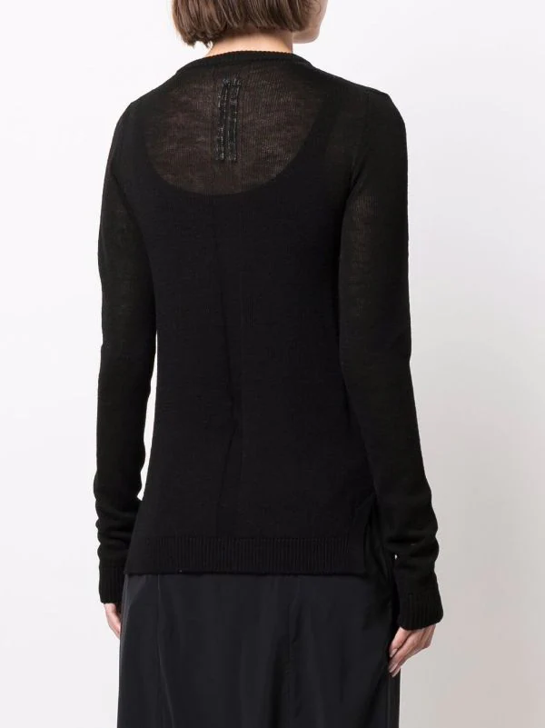 ( Nouvelle Collection ) Rick Owens 093421 BLACK/DUST/NATURAL Pull à Design Bicolore Femme 6 ( Nouvelle Collection ) Rick Owens 093421 BLACK/DUST/NATURAL Pull à Design Bicolore Femme – Image 4