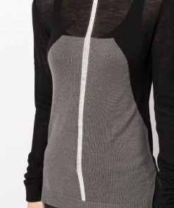 ( Nouvelle Collection ) Rick Owens 093421 BLACK/DUST/NATURAL Pull à Design Bicolore Femme 11 ( Nouvelle Collection ) Rick Owens 093421 BLACK/DUST/NATURAL Pull à Design Bicolore Femme -Rick Owens Soldes 17709721 38413133 600