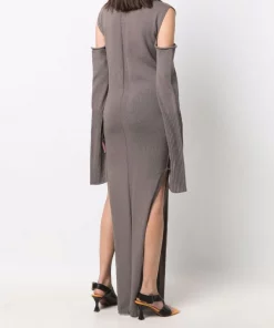 ( Nouvelle Collection ) Rick Owens Robe En Maille à Manches Drapées Femme -Rick Owens Soldes 17709725 37767963 600