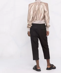 ( Nouvelle Collection ) Rick Owens Veste Crop Flight 98 WARM SILVER -Rick Owens Soldes 17709731 37386881 600
