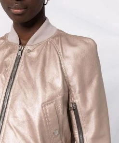 ( Nouvelle Collection ) Rick Owens Veste Crop Flight 98 WARM SILVER -Rick Owens Soldes 17709731 37387531 600