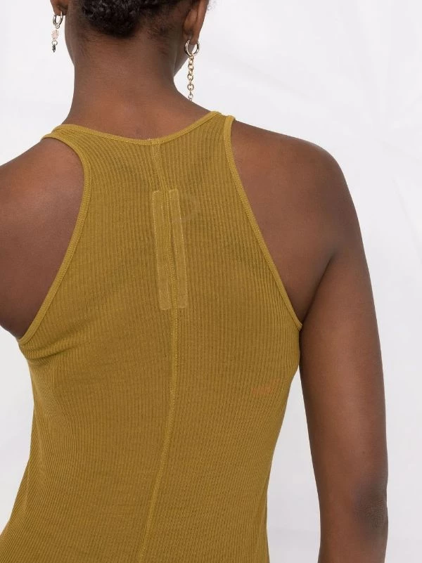 ( Nouvelle Collection ) Rick Owens Robe-débardeur En Maille Nervurée Femme 5 ( Nouvelle Collection ) Rick Owens Robe-débardeur En Maille Nervurée Femme – Image 3