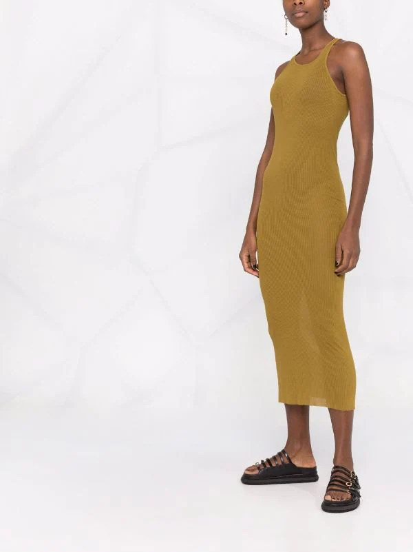 ( Nouvelle Collection ) Rick Owens Robe-débardeur En Maille Nervurée Femme 6 ( Nouvelle Collection ) Rick Owens Robe-débardeur En Maille Nervurée Femme – Image 4