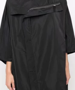 ( Nouvelle Collection ) Rick Owens Manteau à Taille Ceinturée 09 BLACK -Rick Owens Soldes 17709746 38407841 600