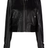 ( Nouvelle Collection ) Rick Owens Veste Bomber Flight En Cuir Femme -Rick Owens Soldes 17710213 37388780 600