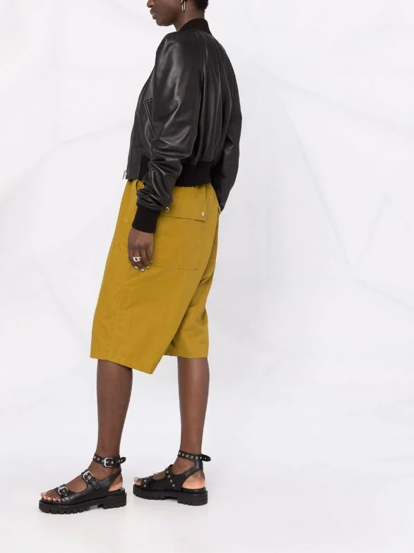 ( Nouvelle Collection ) Rick Owens Veste Bomber Flight En Cuir Femme 6 ( Nouvelle Collection ) Rick Owens Veste Bomber Flight En Cuir Femme – Image 4