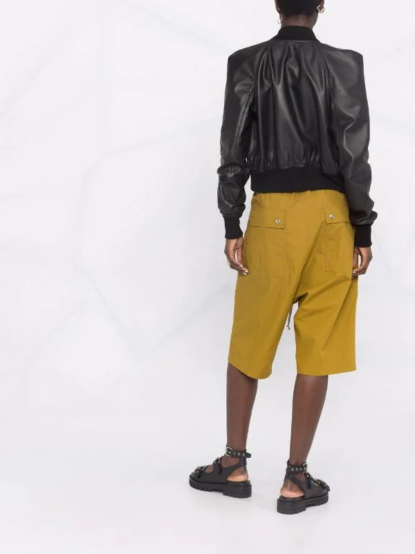 ( Nouvelle Collection ) Rick Owens Veste Bomber Flight En Cuir Femme 8 ( Nouvelle Collection ) Rick Owens Veste Bomber Flight En Cuir Femme – Image 6