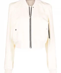 ( Nouvelle Collection ) Rick Owens Veste à Coupe Crop Femme