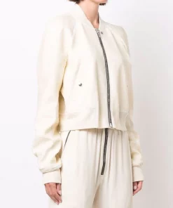 ( Nouvelle Collection ) Rick Owens Veste à Coupe Crop Femme -Rick Owens Soldes 17710215 38408145 600