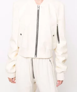 ( Nouvelle Collection ) Rick Owens Veste à Coupe Crop Femme -Rick Owens Soldes 17710215 38408149 600