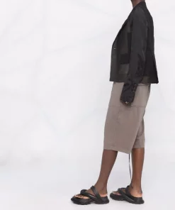 ( Nouvelle Collection ) Rick Owens Blazer à Empiècements Contrastants 09 BLACK -Rick Owens Soldes 17710217 37391753 600