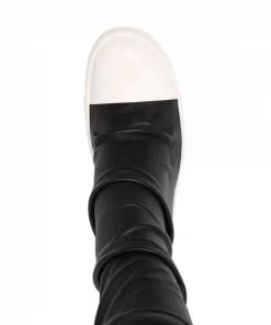 ( Nouvelle Collection ) Rick Owens Bottes Stocking Sneak En Cuir Femme -Rick Owens Soldes 17710218 37409917 600