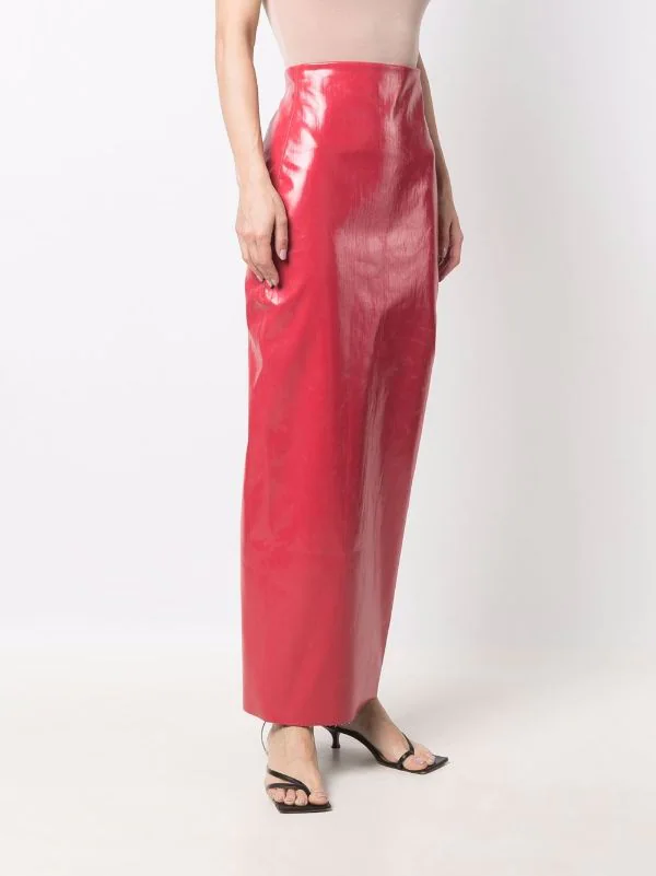 ( Nouvelle Collection ) Rick Owens 73 CARNELIAN Jupe Longue Al à Fente Femme 5 ( Nouvelle Collection ) Rick Owens 73 CARNELIAN Jupe Longue Al à Fente Femme – Image 3