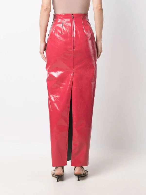 ( Nouvelle Collection ) Rick Owens 73 CARNELIAN Jupe Longue Al à Fente Femme 6 ( Nouvelle Collection ) Rick Owens 73 CARNELIAN Jupe Longue Al à Fente Femme – Image 4