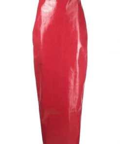 ( Nouvelle Collection ) Rick Owens 73 CARNELIAN Jupe Longue Al à Fente Femme